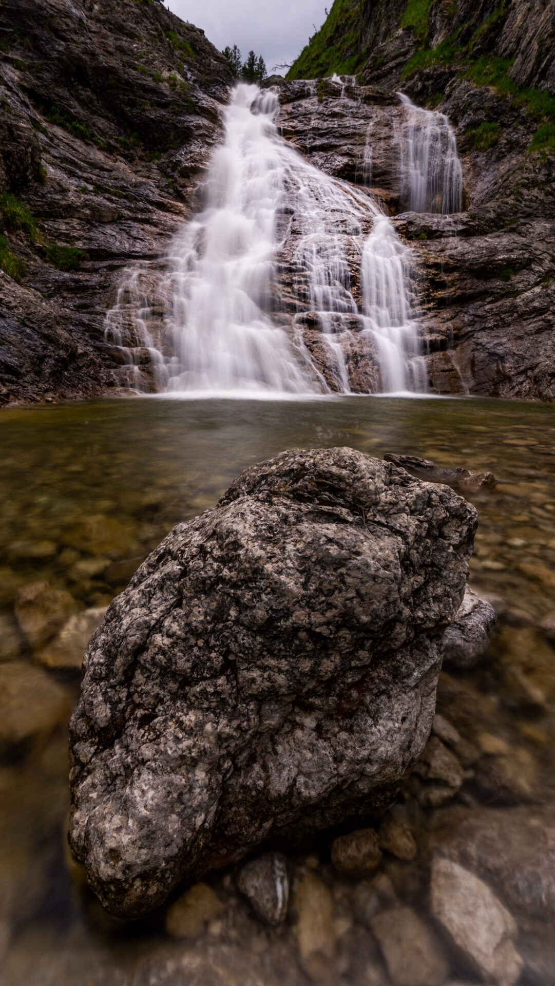 Mario_will_Fotografie Langzeitbelichtung Wasserfall Glasbach Wasserfall