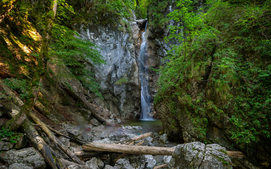 Entdeckung der Naturschönheit und Fotospot: Der Lainbachwasserfall